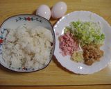 ぱらっぱらのシンプルチャーハン作り方1写真