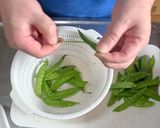 豚肉と絹さやの炒めもの作り方1写真
