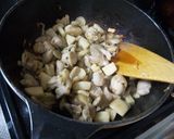 かぼちゃときのこのクリームパスタ作り方4写真