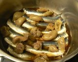 梅酒の梅でいわしの梅煮作り方4写真