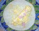 Burrito de huevo (トロトロ卵とチーズのブリート)作り方3写真