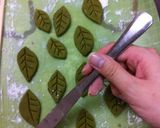 ＨＭで★葉っぱの抹茶クッキー★作り方5写真