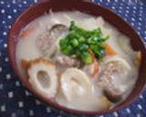 あったまる～根菜のミルク酒粕スープ作り方6写真