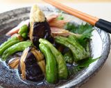 茄子とししとうの冷やし鉢作り方6写真