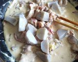里芋&チキンのクリーム煮作り方4写真