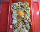 ＊ルクエde卵のっけ焼きそば＊作り方3写真
