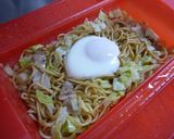 ＊ルクエde卵のっけ焼きそば＊作り方4写真
