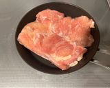 スキレットを使った黒酢鶏肉🍗作り方2写真