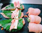 ＊ささみと大葉とカニカマのくるくる巻き＊作り方3写真