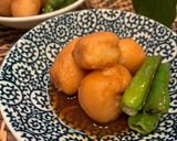 おかんレシピ𓀤𓀣里芋の煮物 ししとう添え作り方5写真