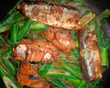 サンマの蒲焼缶で簡単♪ネギとサンマの煮物作り方2写真