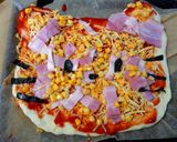 キティちゃんピザ🍕作り方6写真