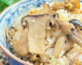 旨味を爆発させた🍄キノコの炊き込みご飯🍁作り方9写真