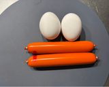 ふわっふわ!玉子と魚肉ソーセージ炒め作り方1写真
