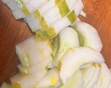 副菜👻おばけきゅうり🥒のスタミナ炒め作り方1写真
