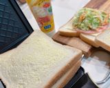 キャベツたっぷりハムチーズのホットサンド作り方4写真
