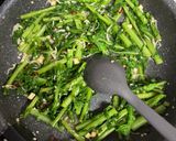 さっと一品！じゃことニンニクの青菜炒め✨作り方3写真