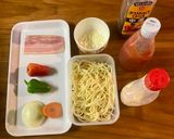 【簡単】スパゲッティーナポリタン☆残り物作り方1写真