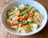 m水菜と豆腐の中華風あんかけ作り方6写真