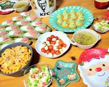 クリスマスツリー🎄ポテサラカナッペ作り方7写真