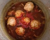 簡単♪ブロッコリーと 椎茸 鶏肉団子の 甘酢煮作り方8写真