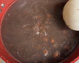 かぼちゃ団子入りぜんざい♪作り方3写真