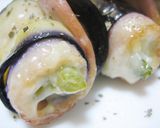 なすとベーコンとチーズのくるくる焼き作り方5写真