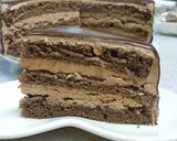 チョコレートケーキ♬　グラサージュ作り方25写真