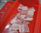 ルクエで普通のベーコンエッグ作り方1写真