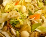 小さな焼きおにぎりとれんこんの八宝菜作り方6写真