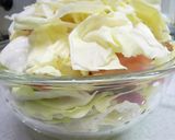 レンジで簡単！キャベツと豚肉の重ね蒸し作り方3写真