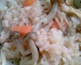 きのこたっぷり炊き込みごはん（＾＾）作り方4写真