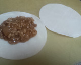 キーマカレーと餃子の皮でサモサ風^_^作り方1写真