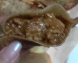 キーマカレーと餃子の皮でサモサ風^_^作り方4写真