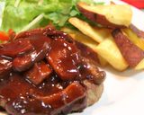 ハンバーグ♪きのこの赤ワインソース作り方7写真
