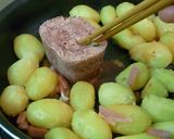 ご飯にあう、コロコロ芋のコンビーフ焼き作り方8写真