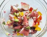 旨い🐙タコと彩り野菜のお手軽マリネ作り方3写真
