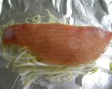 鮭ともやしのピリ辛ホイル蒸し～♪作り方2写真