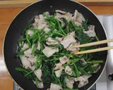 ほうれん草と豚肉のみぞれぽん酢　塩味作り方2写真