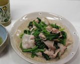 ほうれん草と豚肉のみぞれぽん酢　塩味作り方3写真