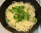 牡蠣とパクチーのパスタ作り方7写真