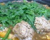 お鍋に☆胡桃と紫蘇入り鶏肉団子作り方6写真