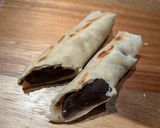蕎麦クレープのアンコ巻き黒蜜がけ作り方5写真