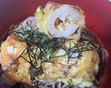 ちくわたまごサラダ天ぶっかけそば作り方4写真