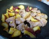 鶏とおいものハニーマスタード照り焼き風作り方4写真