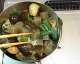 本日の小鉢＊茄子とこんにゃくの煮浸し作り方3写真