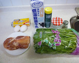 簡単　鶏とほうれん草のカルボナーラ風作り方1写真