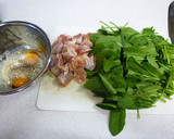 簡単　鶏とほうれん草のカルボナーラ風作り方2写真
