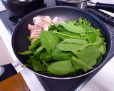 簡単　鶏とほうれん草のカルボナーラ風作り方3写真
