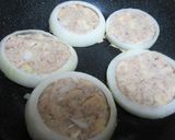さば缶利用のオニオンリングハンバーグ作り方4写真